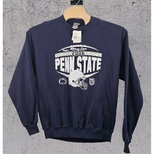 NWT Sweatshirt Men Large Blue Penn State Nittany Lions PSU 2006 Orange Bowl Game